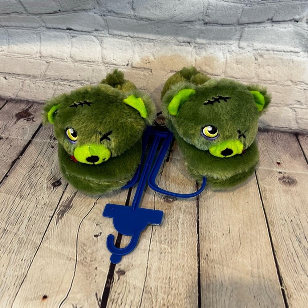 Build A Bear Zombie Halloween Toddler Slippers